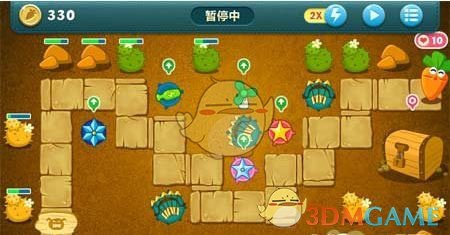 《保卫萝卜1》沙漠主题第5关金萝卜攻略